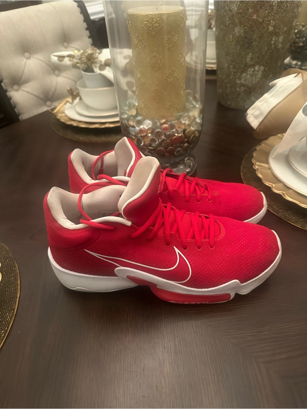 In VERY good condition Nike ZOOM RIZE 2 TB 'UNIVERSITY RED' Men’s size 14